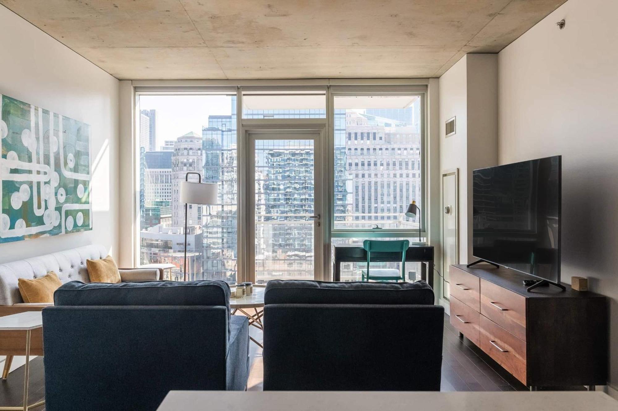 2Br Elegant Premium Suite With Balcony & Sweeping City Views Chicago Exterior photo