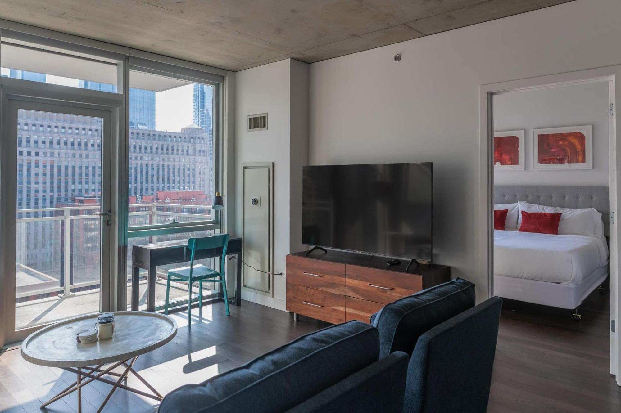 2Br Elegant Premium Suite With Balcony & Sweeping City Views Chicago Exterior photo